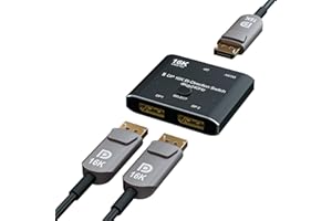 CHENLENIC Displayport 16K Bi-Direction 2x1 16K 60Hz 4K @240Hz 2 w 1 Out 1 Out 1 in 2 Out Switch Converter for Large Screen