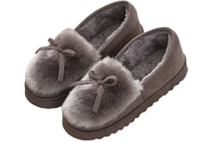 Sisttke Damskie kapcie, sztuczne futro, mokasyny, oddychające, do użytku wewnątrz i na zewnątrz, komfort