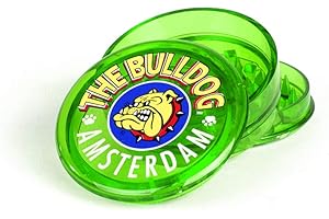 THE BULLDOG BULLDOG 2 "Grinder 3 Pieces Plastico Grinder for Herbs and Spices (5cm, Verde)