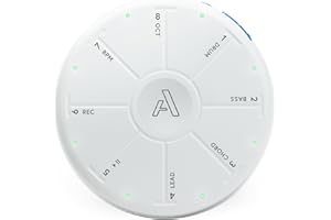 Artiphon Orba 2 White sintetizador portátil, sampler, looper y controlador MIDI (8 touchpads, looper integrado, nuevo: motor de muestras de 2 GB, hasta 128 compases), blanco