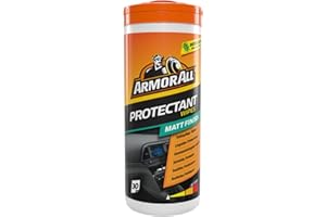 ARMOR ALL Toallitas para Salpicaderos - Acabado Mate 30UDS - Limpieza en un Paso, Fragancia Cítrica, Óptimo para Uso Automotriz y Doméstico