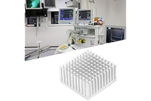 ‎HYUDUO 5 Stuck Aluminium Kühlkörpermodul, 40 x 20 x 40mm Kühler Fin Kühlkörpermodul Kühlkörper Kühlkörper Kühler Fin für Lüfter PCB Board(Silber)