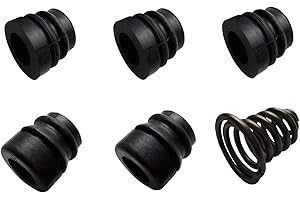 MOTOCULTURE-ONLINE Lot complet de silentblocs pour tronçonneuse 45/52 / 58 cc (anti vibration, support moteur et de poignée)