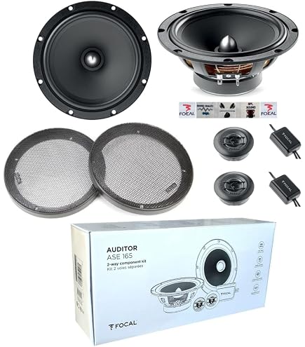 Kit Haut-Parleur Focal 2 Voies 16,5 Cm - Systeme Audio Voiture Haute Fidelité - Polyglass