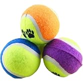 Busstier Tenis Topu K&ouml;pek Eğitim Oyuncağı - Dayanıklı ve Eğlenceli K&ouml;pek Oyun Topu (Tenis, Adet, 4)