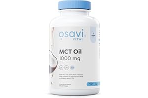‎OSAVI Osavi - MCT Öl | 1000 mg mittelkettige Fettsäuren aus Kokosöl - Praktische Softgels für ketogene Ernährung & aktive Energiegewinnung | 1000 mg - 180 Softgels