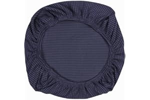 Yikko Elastic Stretch Spandex Stuhl Sitzbezüge Schonbezüge Waschbare Passform für Bürostühle, Esszimmerstühle, Bar Hochzeitsfeier Dekor（Dunkelblau）