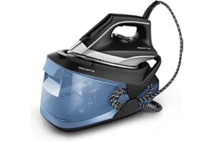 Rowenta VR8321 TurboSteam - Plancha de vapor con generador de vapor, presión de hasta 6,5 bar, 2600 W, 1,7 litros, golpe de vapor 350 g/min, plancha de vapor con plancha de acero inoxidable, modo Eco