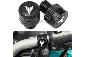QNXBDKME Motorrad Spiegel Blindstopfen Schrauben M10 Für Yamaha MT07 2024 2025 Zubehör MT09 SP MT10 2023 2022 MT 07 09 10 MT-07 MT-09 MT-10 MT-25 FZ09 FZ07 Spiegelschrauben Dekorativer Stopfen (Schwarz)