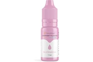 ‎GOODBAKE GoodBake Lebensmittelfarbe Pastell Blütenrosa (11 ml) – hochdosierte Lebensmittelfarbe - zum Einfärben von Torten, Fondant, Buttercreme, Macarons Getränke, Schleim uvm. 100% vegan
