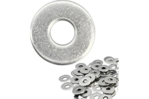 Flewdart arandelas metalicas M6 70pcs, 304 arandela plana de acero inoxidable M6 x 18mm, arandela inox metal para tuercas y tornillos