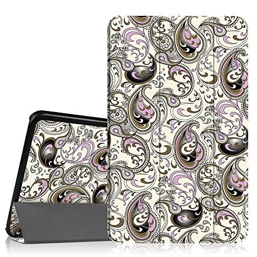 Fintie Samsung Galaxy Tab A 10.1 Hülle - Ultra Schlank Superleicht Ständer Smart Shell Case Cover Schutzhülle Etui Tasche mit Auto Schlaf / Wach Funktion für Samsung Galaxy Tab A 10,1 Zoll T580N / T585N Tablet (2016 Version), Paisleymuster