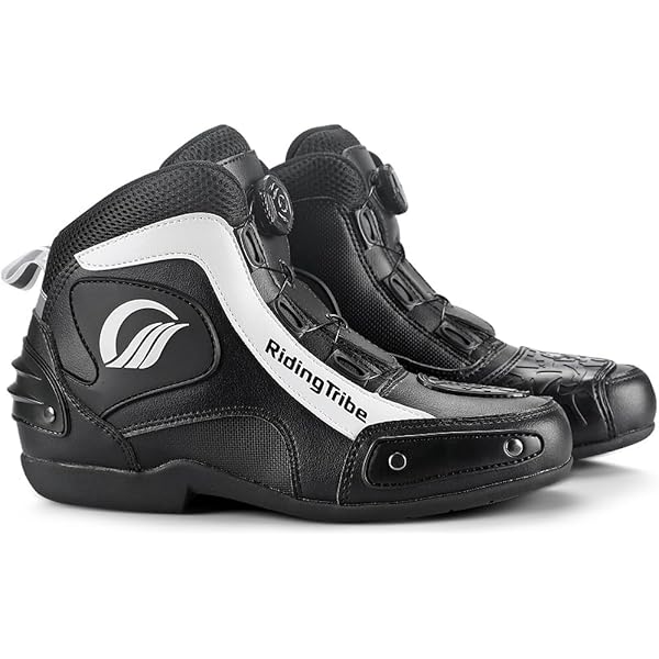 Chaussures Moto Imperméables En Cuir - Sport/Touring - Protection Cheville Et Tibia - Taille 43 - Noir