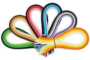 YURROAD 1.5mm x 39cm Paper Quilling Strips Kit 36 Colors 720 Strips Quilling Paper DIY Crafts Strips