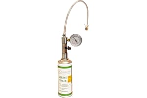 KLOSTERMANN/ AFRISO Gefäßfüller (nicht brennbar) 400 ml - Klostermann Chemie 4918 und Anschlussadapter mit Manometer 0-6 bar