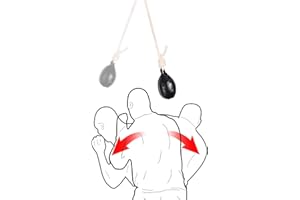 INNOLIFE Boxing Dodge Hide Speed Bag Leather Ball MMA Pendulum Training Without Filler