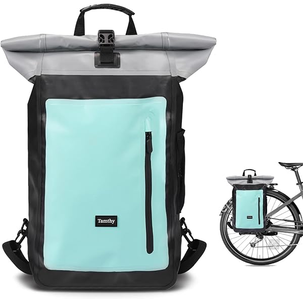 MellowMo Sacoche Vélo 2 En 1 Avec Compartiment Ordinateur 16" - Sac à Dos Et Porte-Bagages Imperméable