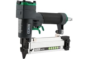 SALKI CSK P06 Clavadora Neumática - Pistola de Clavos Neumática, Grapadora para Trabajos de Carpintería, Compatible con Clavos PIN 0,6 de 12 a 35mm de Longitud