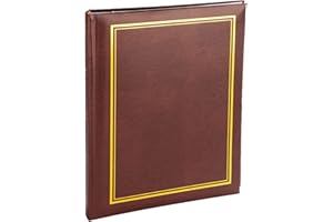 VICTORIA COLLECTION Album Photo Traditionnel pour Photos Format 10x15 - Album Durable pour 100 Photos avec des Espaces Supplémentaires pour des Notes Personnalisées | Facile à Remplir avec des Pochettes en Plastique