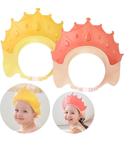 Cuffia Doccia Per Bambini ViaGasaFamido - Impermeabile, Con Visiera, Motivi Cartoon, Elastico Comodo