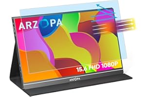MUBUY-GOL 15.6 inch Portable Monitor Screen Protector for Acer/AOC/MNN/KYY/ARZOPA/InnoView/Lepow/ZSCMALLS/Newsoul/ASUS/QQH, etc. 15.6" Portable Monitor, Eye Protection Anti Blue Light Glare UV Blocking Filter