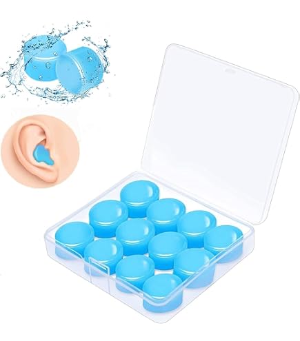 Bouchons D'oreilles OMBO Aqua – Thermo-adaptables, Hypoallergéniques, Pour Natation Et Sports Nautiques