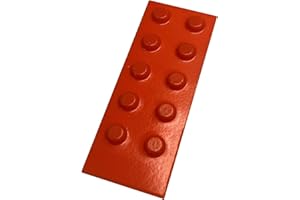 THE STICKYSTUFF COMPANY Orange Tactile Markers, Bright Coloured Self Adhesive Feet For Blind & Partially Sighted 8mm x 3mm (Pack of 10)