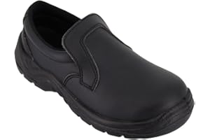 Hurry Jump Chaussure de Cuisine Antidérapante - Chaussure de Travail Agro Alimentaire avec Coque de Protection ISO20346 - Confort et Sécurité - Disponible du 35 au 47