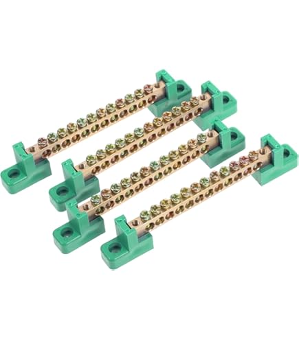 Arnocanali TP2309 Bornier De Terre Pour Connexions Équipotentielles - 17 Trous La Brasse Avec Couvercle