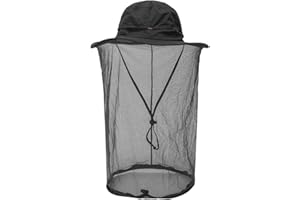 AYAMAYA Chapeau avec Filet Anti-Moustique, Chapeau de Pêche Anti-Insectes pour Hommes/Femmes, Chapeau de Camouflage Apiculture pour la Pêche en Plein Air, la Randonnée, Le Jardinage