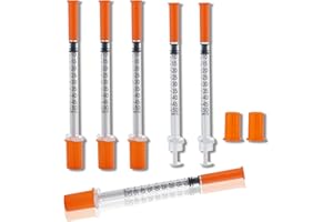 ZLLOO 20 Pack 0.5ml 30G 8mm Multiple Uses Distribution Measuring Tools, Precision Lab Accessories Individually Sealed Packaging