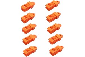 Lifemaison Tarpaulin Clips Heavy Duty Tarpaulin Clips Multipurpose Strong Locking Tent Clips, Awnings, Tarpaulin, Outdoor Camping, Caravan Canopies(10 Piece)