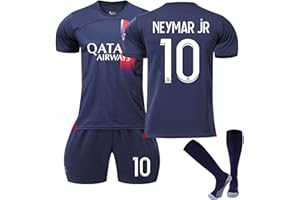 AZISEN Maglia da Calcio Bambino, 2023 2024 Set da Calcio Maglie da Allenamento Calcio Maglie Ragazzi da Calcio per Tifosi Sports T-Shirt Pantaloncini e Calzini di Calcio Bambino Maglie da Calcio Uomo