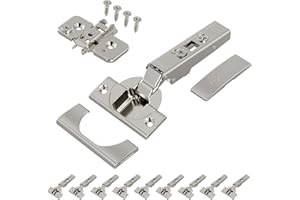 Blum 10 x CLIP top Möbel Scharnier 110°, gerade mit Feder, Eckanschlag + BLUM CLIP Exzenter Kreuzmontageplatte, Stahl, Schraubvariante, Distanz 0 mm, Topfband ø=35mm