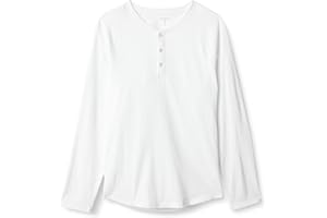Amazon Essentials Camisa Henley de Manga Larga de Ajuste Entallado Hombre