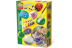 SES Deutschland 14818 - Steine bemalen,Bunt, Mittel