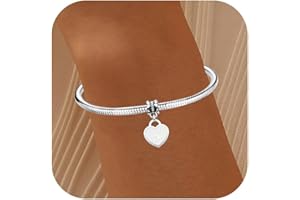 Aosyoisk Initial Letter Bracelet for Women and Girls.Silver Bracelet Gifts Adjustable A-Z Charm Bracelets Jewellery