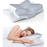 Boyun Desteği i&ccedil;in Ultra Fıtık Ağrı Giderici Soğutma Yastığı, Ayarlanabilir Servikal Yastık Rahat Uyku, icin Ergonomik Konfor