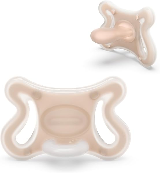 Suavinex, Chupete Recién Nacido Zero Zero con Tetina Fisiológica SX Pro para Bebés 0 a 6 Meses, Hipoalergénico, Apto para Pieles Sensibles, Silicona Skin-Friendly, Respeta la Lactancia, Light - 1