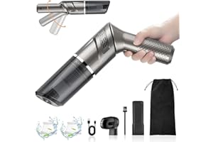 MZGO Handheld Vacuum, 120W Powerful Car Vacuum Cleaner, Lightweight Mini Hand Held Vacuum with Rotatable Handle, Strong Cyclonic Suction for Home/Office/Car/Hair,etc.