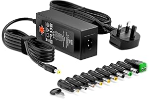 Zolt 45W Universal Power Adapter AC DC 5V 6V 7.5V 9V 12V 13.5V 15V Power Supply Transformer Adaptor for Household Electronics, 3A Max.