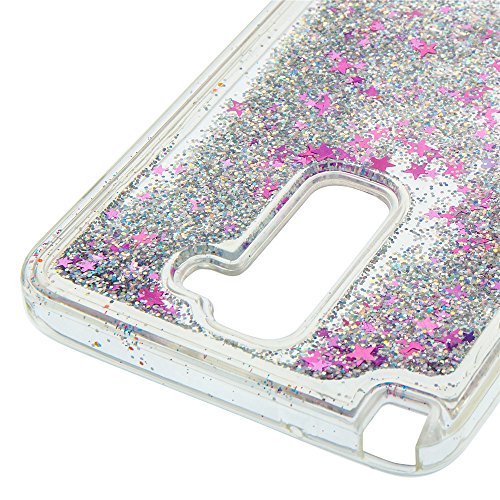 K7  cae  bestcatgift K8  suave Quicksand Funda con que fluye l  quido flotando lujo Bling purpurina amor coraz  n Diamantes transparente TPU funda para LG K7 Homenaje 5 escape 3 K8  pl  stico  blanco  K7   Tribute 5   Escape 3   K8