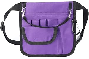 YUNXIASW Marsupio medico regolabile con cinturo per infermiera (strumenti non inclusi) per forniture per infermiere, viola
