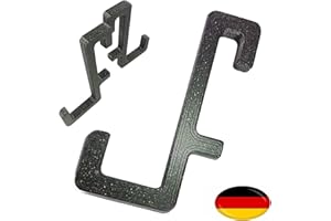 ULROAD SKH2 Lot de 10 crochets pour tableau perforé IKEA Skadis I Accessoire SKadis Support Plaque perforée, Noir