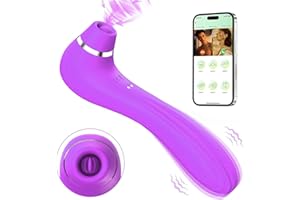 JR JOURLOVE JOURLOVE Vîbrâdorâdor de Mùjêr Jùgṹetës Erótîcoš, Sùcciønadør Clîťoris Femènịnô Müjèr más vendido Masajeador portátil 10 modos eléctrico Côṋsôlâdőres.. para Recharge able(Purple -A4)