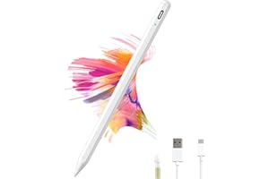 Topipop Pencil 2. Generation für Apple iPad - Magnetische Stift für iPad mit Palm Rejection Active Pen für 2018-2023 Apple iPad Pro 11&12.9 Zoll, iPad Air 3rd/4th/5th, iPad Mini 5th/6th - Weiss