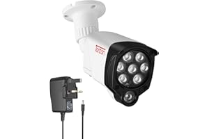 Tonton IR Illuminator 850nm Wide Angle 8-LEDs 90 Degree, 30M(100Ft) IR Infrared Flood Light for CCTV Security Cameras, Outdoor&Indoor Use, IP66 Waterproof Metal Housing, 3M Power Supply Cable