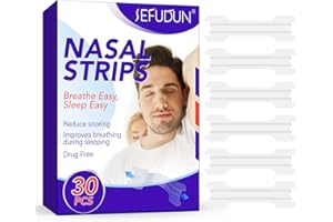 QLIGES Tiras Nasales Antironquidos, Nasal Strips-Facilitar La RespiracióN Durante El SueñO,Alivia InstantáNeamente La CongestióN Nasal, Reducir Los Ronquidos-Talla L 66 * 19mm 30PCS-colore trasparente