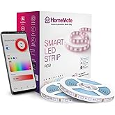 HomeMate Wi-Fi Multicolour Smart LED Strip Kit | 10 Meters | Music Sync Feature | No Hub Required | Works with Amazon Alexa,