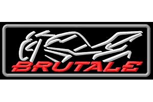 MASTERPATCH Toppa ricamata termoadesiva per gli appassionati di Brutale 989 MV Agusta Corsa Hydrogen Gladio Wally